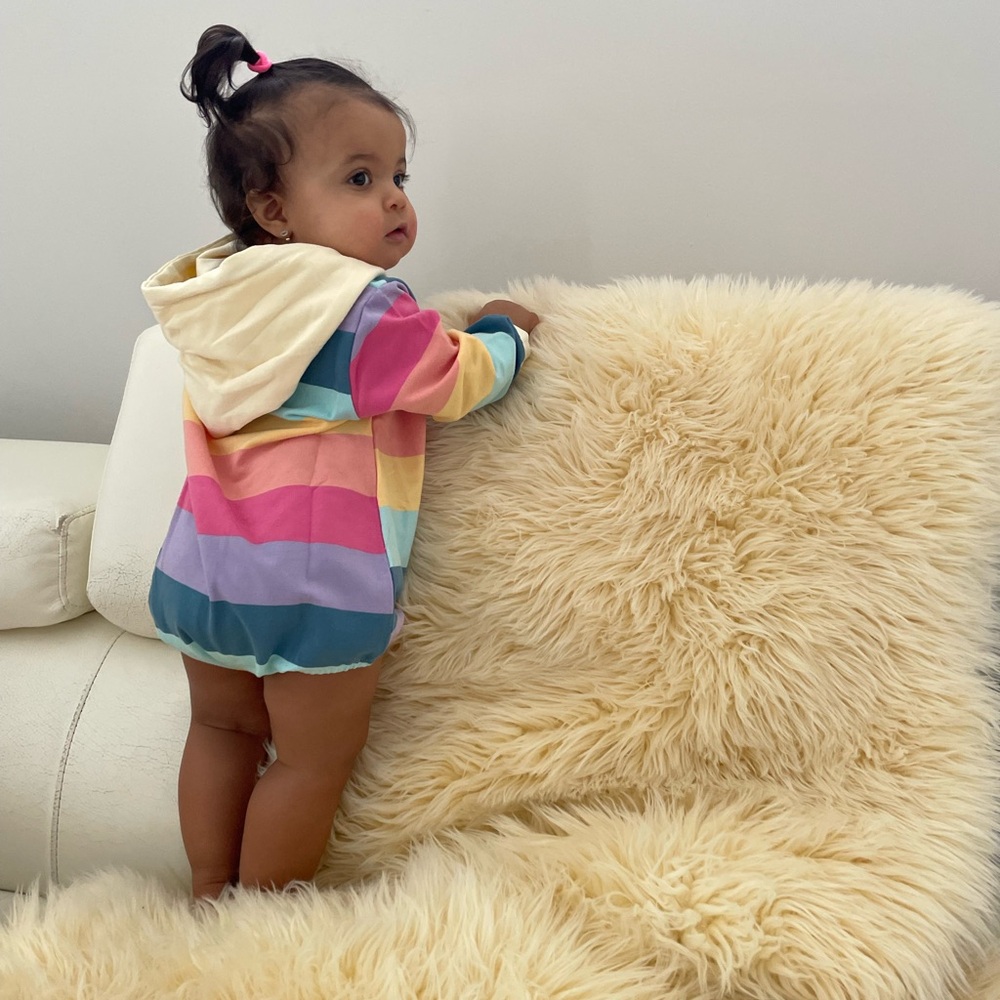 Colorful Striped Baby Hoodie